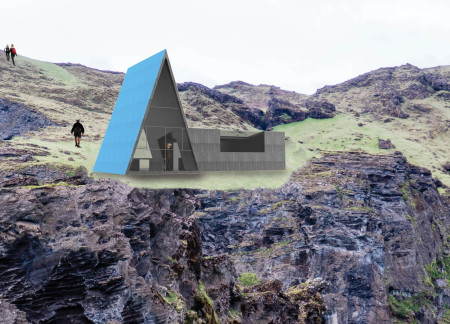 Charred Wooden Shingles and Gasketed Panels in Modular Trekking Cabins Embracing Landscape Integration