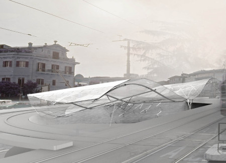 Translucent Concrete Canopy Creating Soundscapes in a Serene Urban Retreat