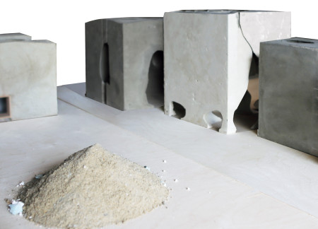 Malleable Fabric Formwork Creating Dynamic Spaces with Reclaimed Concrete in a Historical Context