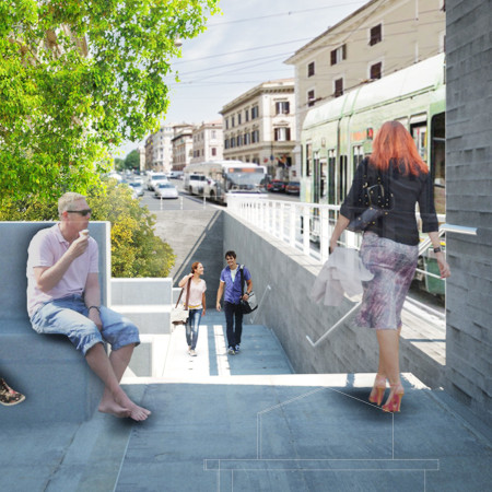 Charred Wooden Shingles and Reinforced Concrete Create a Multifunctional Urban Hub