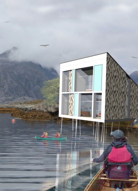 Charred Wooden Shingles and Natural Clay Plaster Elevate Eco-Friendly Living in a Remote Icelandic Cabin