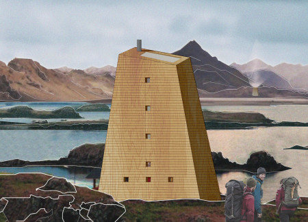 Charred Wooden Shingles and Triangular Facade Provide Shelter Along Icelandic Trails  