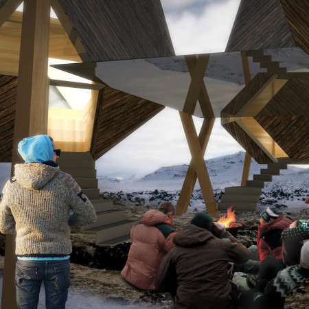 Pyramidal Cabins Crafted From Larch With Geothermal Systems Overlooking the Landscape  