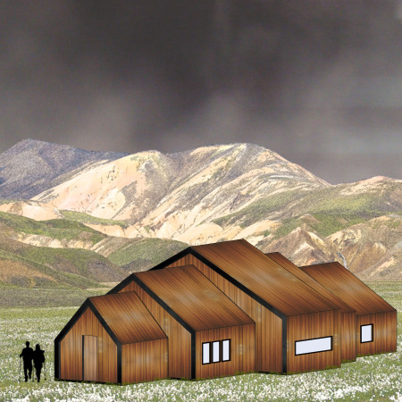 Charred Wooden Shingles and Cross-Laminated Timber Panels Form a Resilient Alpine Shelter for Trekkers