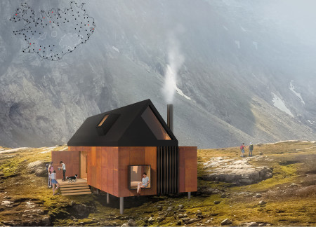 Corten Steel Cabins Anchored in Icelandic Landscapes Emphasizing Geothermal Energy and Natural Light