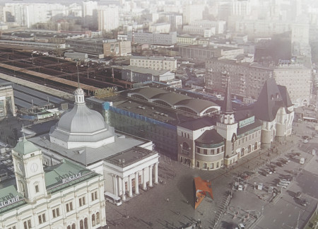 Cultural Kiosks featuring Cast Iron and Gold Anodized Aluminum Along the Trans-Siberian Railway  
