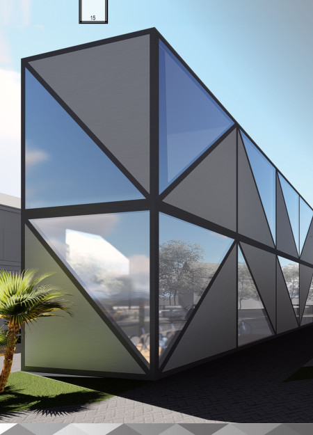 Lattice Mesh and Triangular Forms Create a Unique Educational Space with Sustainable Materials  