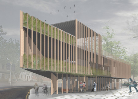 Charred Wooden Shingles and Timber Panels Create A Multifunctional Cultural Hub  