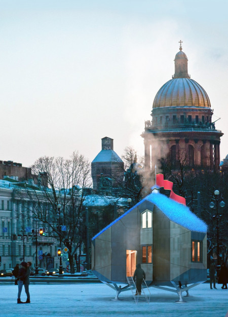 Charred Wooden Shingles and Solar Panels Define Sustainable Community Hubs Along the Trans-Siberian Railway