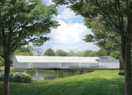 Cerulean Clay Retreat Framed in Cross-Laminated Timber and Charred Wood