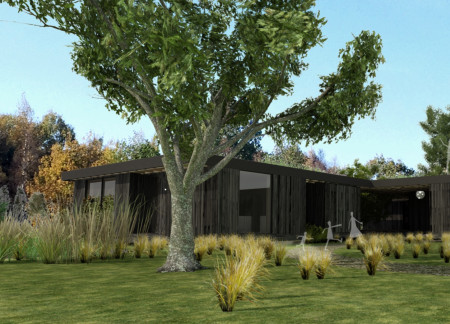 Cross-Laminated Timber Retreat Embracing Earthy Tones and Natural Landscapes  