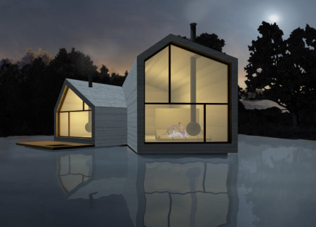 Emphasizing Blue Clay and Rammed Earth for a Tranquil Wellness Retreat  