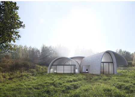 Wellness Retreat Embracing Local Clay and Fluid Architectural Forms  

