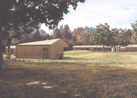 Charred Wooden Shingles and Passive Design Creating a Natural Retreat for Wellness 