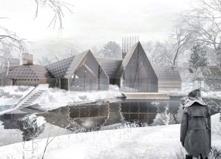 Prismed Glass Facades and Natural Insulation Create a Harmonious Wellness Retreat  