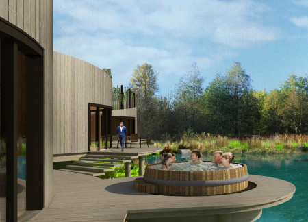 Circular Retreat Featuring Eco-Friendly Straw Insulation and Timber Cladding  
