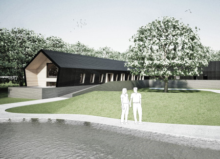 Blue Clay Wellness Retreat With Natural Timber Cladding and Effective Ventilation