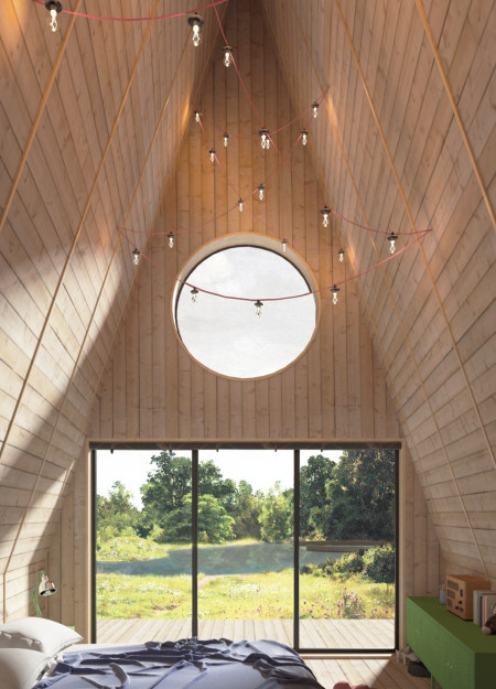 Charred Wooden Shingles and Glazed Façade Create Inviting Community Space