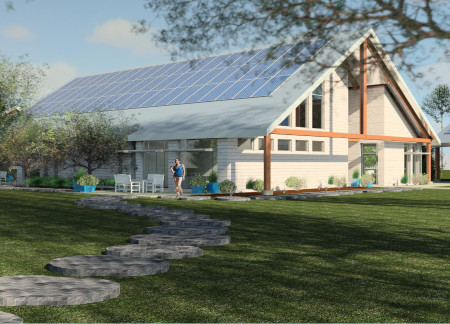 Charred Wooden Shingles and Cross-Laminated Timber Panels Form a Sustainable Wellness Retreat  