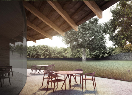 Charred Wooden Shingles and Laminated Timber Create a Functional Community Hub  