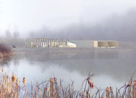 Wellness Retreat Featuring Sustainable Cross-Laminated Timber and Charred Wood Design Elements