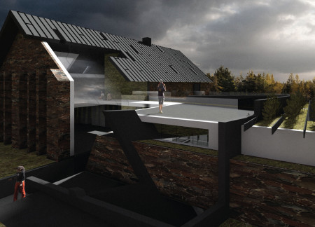 Charred Wooden Shingles and Cross-Laminated Timber Panels Enveloping a Sustainable Community Hub