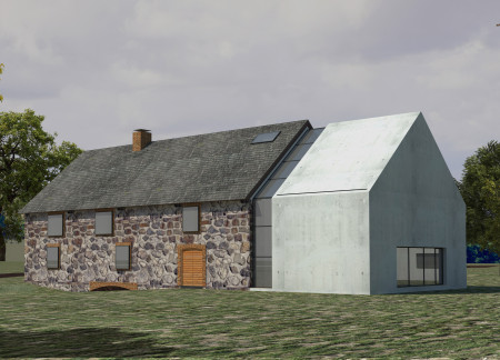 Charred Wood Shingles and Local Stone Blend in a Mindful Community Retreat  