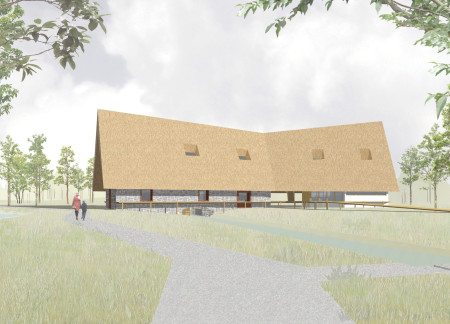 Thatch Roof and Local Stone Blend in a Community-Focused Eco-Design