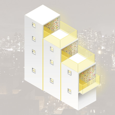 Glass and Concrete Climbing Walls Enhance Urban Living in Multi-Use Housing