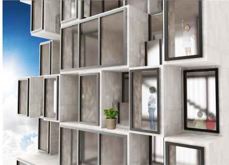 Staggered Balconies and Precast Concrete Panels Enhance Urban Living In High-Density Environment