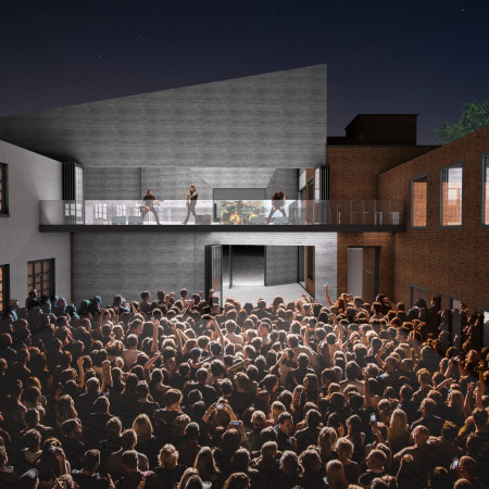 Charred Wood Accents and Adaptive Reuse Transforming Historic Industrial Space into Community Hub