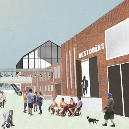 Charred Timber Facade Enhancing Community Spaces with a Vinyl Pressing Hub
