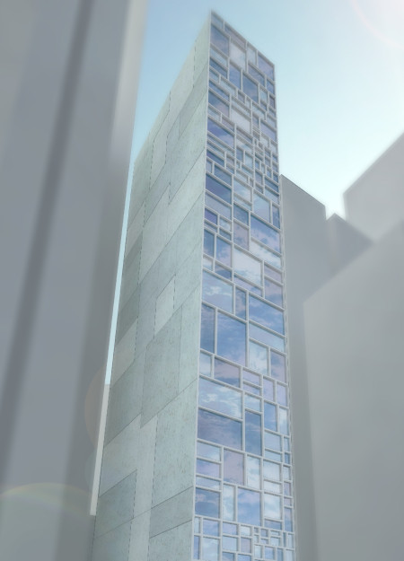 Vertical Living With Prefabricated Modules and Expansive Glass Facades  
