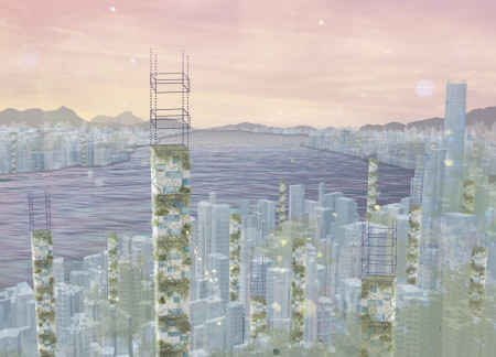 Vertical Living Spaces Enhanced With Green Infrastructure and Composite Materials  