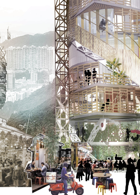 Bamboo And Steel Helix Structure Enhancing Urban Cohesion With Integrated Community Spaces