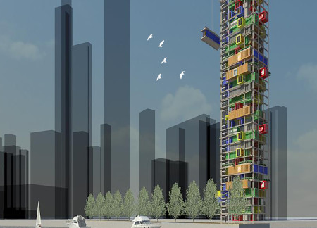 Modular Housing Constructed From Repurposed Shipping Containers With Green Roof Systems in Urban Infill Development  