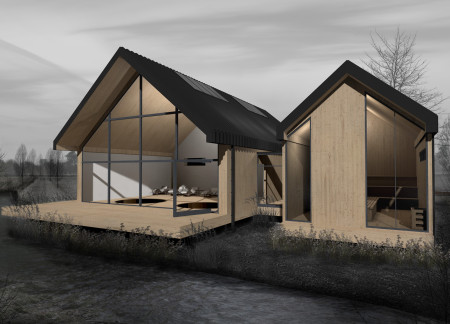 Meditation Retreat Using Local Stone and Sustainable Water Collection Systems  