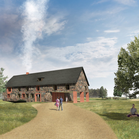 Charred Wooden Shingles and Stone Elements Harmonize in a Wellness Retreat Amidst Nature  