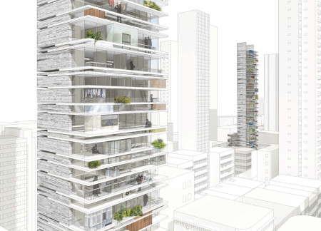 Translucent Polycarbonate Facades and Reinforced Concrete Structure in Adaptive Urban Living Spaces