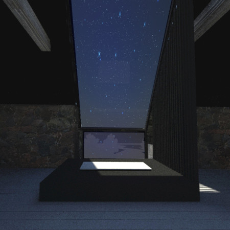 Charred Wooden Shingles and Local Stone Unite in a Serene Meditation Retreat  