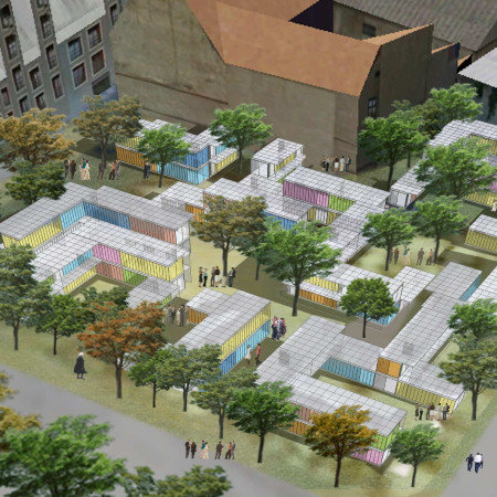 Repurposed Shipping Containers Enhanced With Solar Panel Technology for Sustainable Urban Living