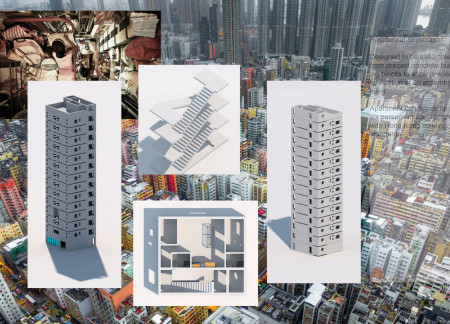 Precast Concrete Living Spaces Enhanced by Verticality and Community Interaction in Hong Kong