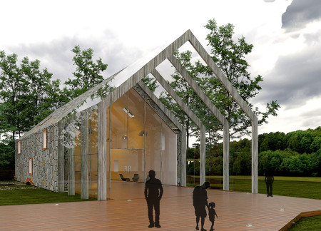 Meditation Retreat Featuring Cross-Laminated Timber and Charred Wooden Elements in Harmony with Nature