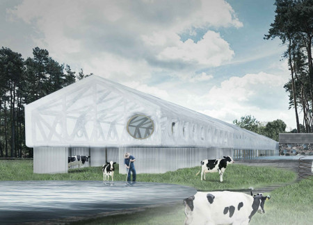 Meditation Retreat Built with Straw Surfaces and Translucent Insulation in a Natural Landscape