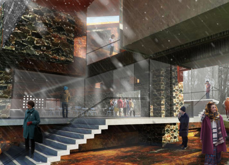 Earth-Sheltered Sanctuary with Cross-Laminated Timber and Charred Wooden Shingles for Mindful Retreat  