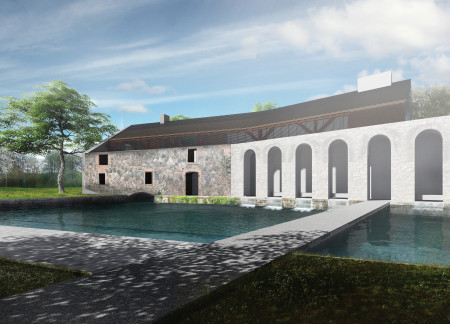 Meditation Retreat Featuring Locally Sourced Stone and Cross-Laminated Timber Construction  
