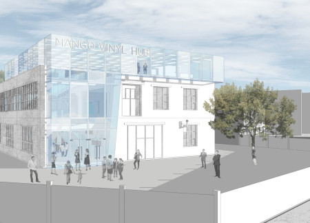 Folding Facades and Acoustic Panels Create a Community Hub of Glass and Timber  