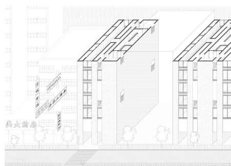 Three Core Residential Tower with Polished Concrete and Natural Wood Elements