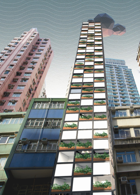 Spiral-Circulation High-Rise Crafted From Prefabricated Wood Panels and Glass Facades  