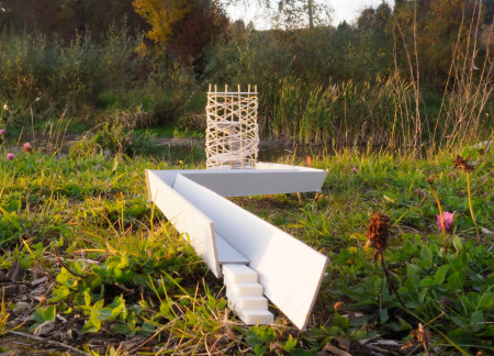 Natural Willow Wrapping and Kerto Timber Structure Enhancing Avian Observation Experiences  